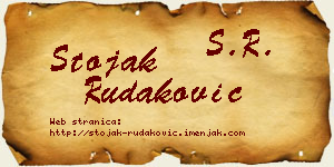 Stojak Rudaković vizit kartica